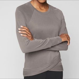 NWT Athleta “Serenity Criss Cross Sweatshirt”